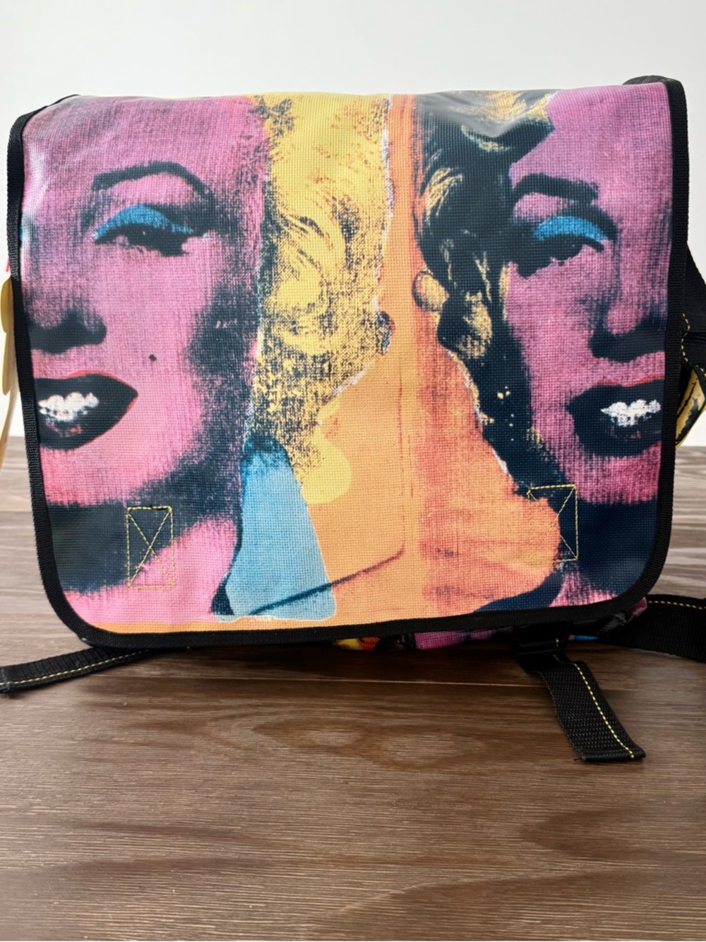 NEW Andy Warhol Loop Marilyn Monroe Pop Art Messenger Bag